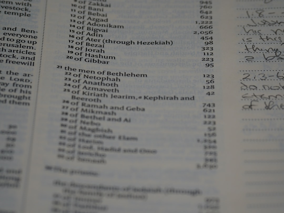 a close up of a book with a lot of writing on it