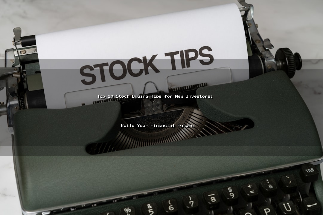 a close up of an old fashioned typewriter with a paper that reads stock tips